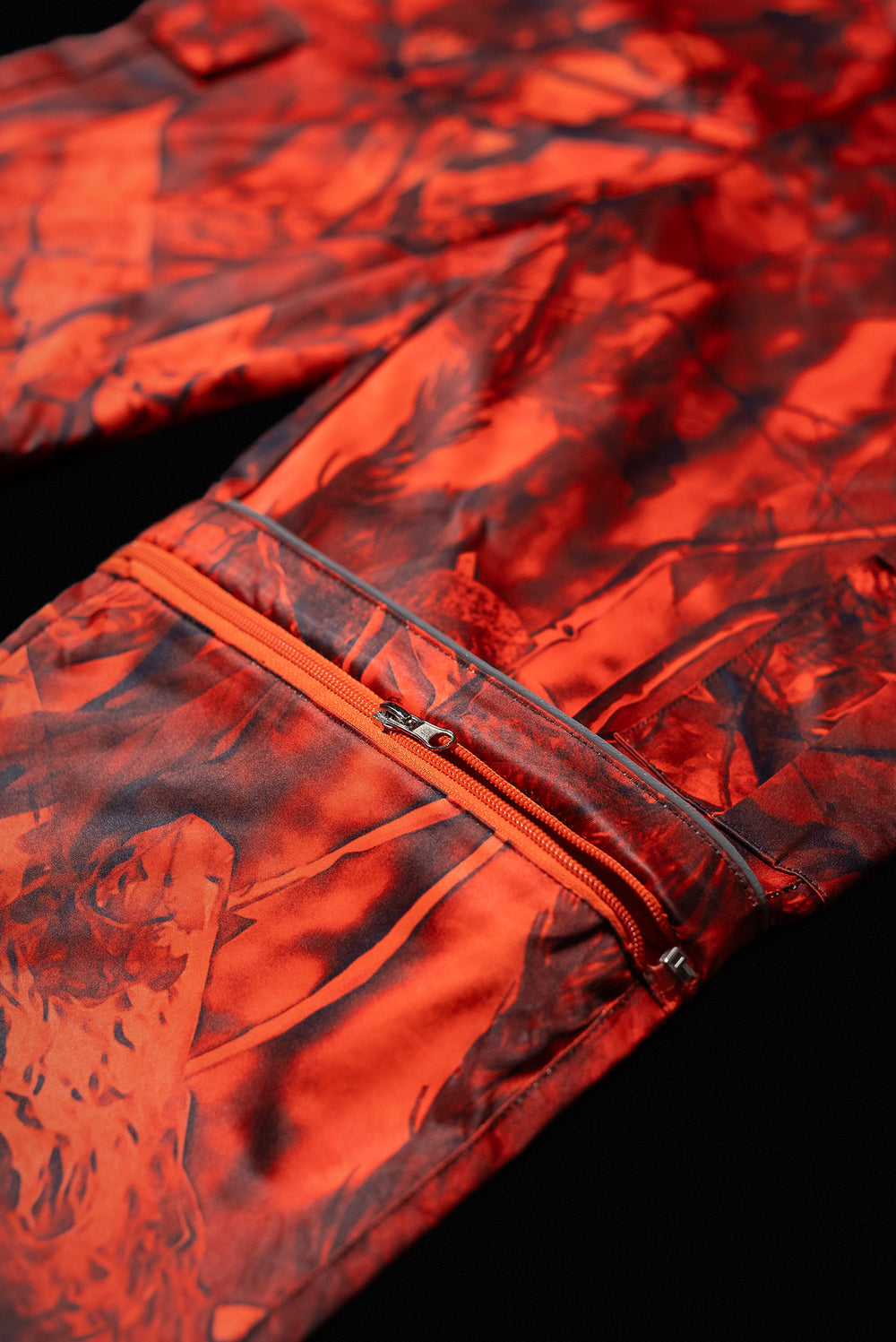 DEEP ORANGE FIRE WOOD CARGO PANTS (PRE-ORDER)