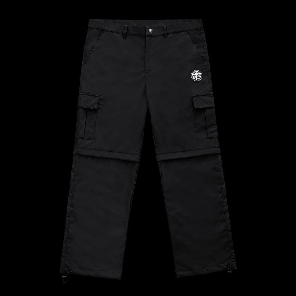 BLACK 2 WAY ZIP CARGOS (PRE-ORDER)