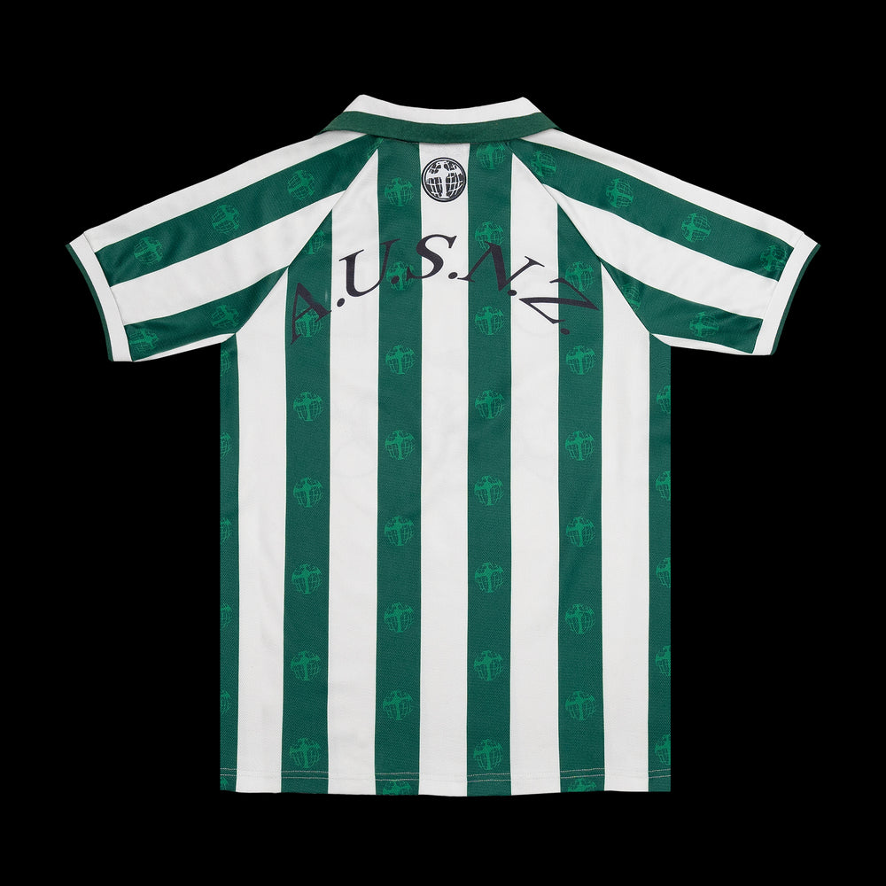 GREEN GLOBE PINSTRIPE JERSEY