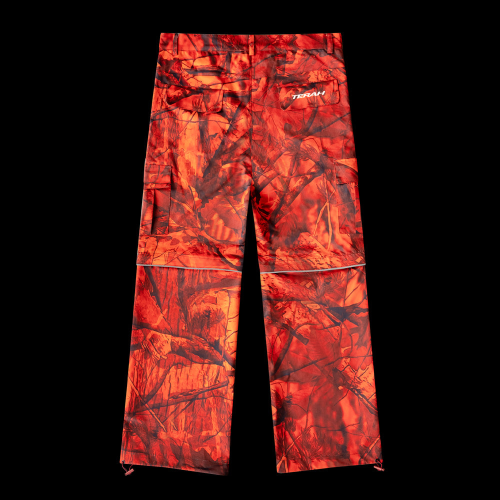 DEEP ORANGE FIRE WOOD CARGO PANTS (PRE-ORDER)