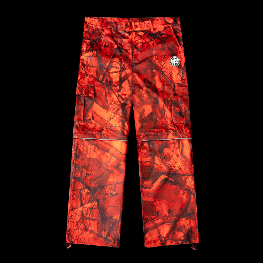 DEEP ORANGE FIRE WOOD CARGO PANTS (PRE-ORDER)